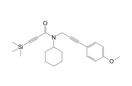 N-Cyclohexyl-N-[3-(4-methoxyphenyl)-2-propynyl]-3-trimethylsilyl-2-propynamide