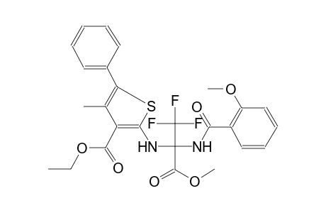 3-thiophenecarboxylic acid, 4-methyl-5-phenyl-2-[[2,2,2-trifluoro-1-[(2-methoxybenzoyl)amino]-1-(methoxycarbonyl)ethyl]amino]-, ethyl ester