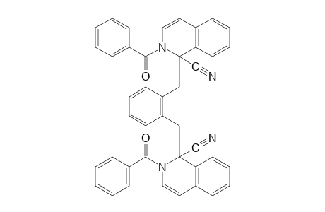 1,1'-(o-phenylenedimethylene)bis(2-benzoyl-1,2-dihydroisoquinaldonitrile)