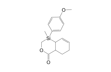 1-(4-Methoxy-phenyl)-1-methyl-1,2,4a,5,6,8a-hexahydro-3-oxa-1-sila-naphthalen-4-one