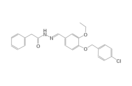 benzeneacetic acid, 2-[(E)-[4-[(4-chlorophenyl)methoxy]-3-ethoxyphenyl]methylidene]hydrazide