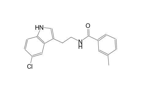 N-[2-(5-chloro-1H-indol-3-yl)ethyl]-3-methylbenzamide