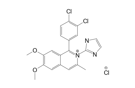 6,7-DIMETHOXY-3-METHYL-1-(3,4-DICHOLROPHENYL)-2-(IMIDAZOL-2-YL)-ISOQUINOLINIUM-CHLORIDE