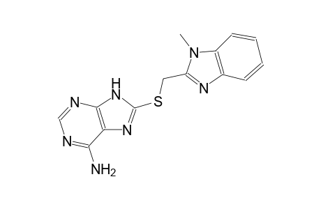 9H-Purine-6-amine, 8-(1-methyl-2-benzimidazolylmethylthio)-