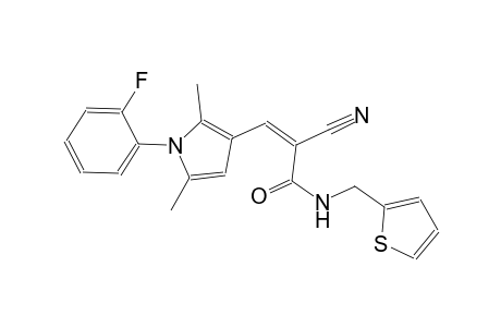 (2Z)-2-cyano-3-[1-(2-fluorophenyl)-2,5-dimethyl-1H-pyrrol-3-yl]-N-(2-thienylmethyl)-2-propenamide