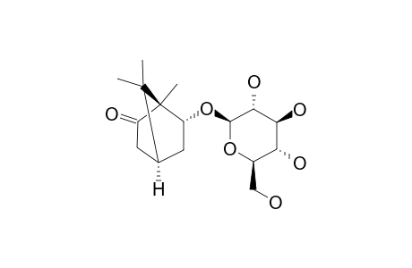 (1S,4R,6R)-6-HYDROXYBORNAN-2-ONE-6-O-BETA-D-GLUCOPYRANOSIDE