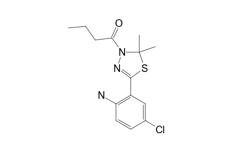 3-PROPYLCARBONYL-5-(2-AMINO-5-CHLOROPHENYL)-2,2-DIMETHYL-2,3-DIHYDRO-1,3,4-THIADIAZOLE