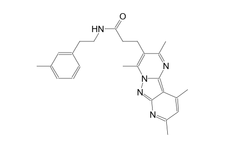 pyrido[2',3':3,4]pyrazolo[1,5-a]pyrimidine-3-propanamide, 2,4,8,10-tetramethyl-N-[2-(3-methylphenyl)ethyl]-