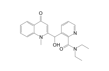 2-(N-Diethylcarbamoyl)pyridin-3-yl 1,4-dihydroxy-1-methyl-4-oxo-2-quinolinyl carbinol