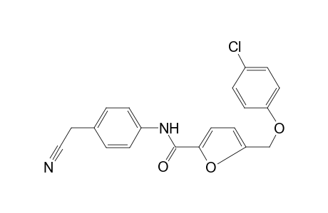 5-[(4-chlorophenoxy)methyl]-N-[4-(cyanomethyl)phenyl]-2-furamide