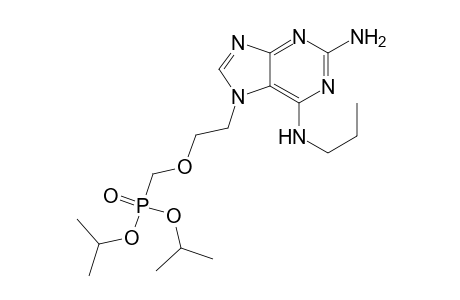 Diisopropyl{2-[2-amino-6-(n-propylamino)-7H-purine-7-yl]ethoxy}methyl-phosphonate