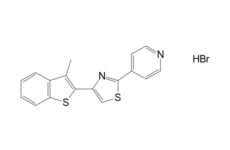 4-(3-methylbenzo[b]thien-2-yl)-2-(4-pyridyl)thiazole, monohydrobromide