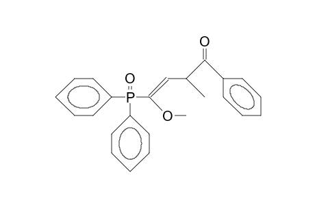 (E)-4-Diphenylphosphinoyl-4-methoxy-2-methyl-1-phenyl-but-3-en-1-one