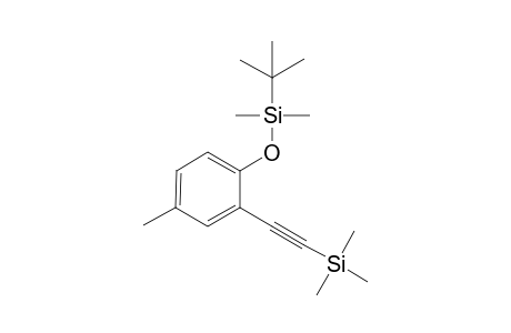 tert-Butyl(dimethyl){4-methyl-2-[(trimethylsilyl)ethynyl]phenoxy}-silane