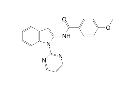 4-Methoxy-N-[1-(pyrimidin-2-yl)-1H-indol-2-yl]benzamide