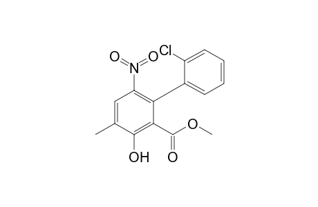 Methyl 2'-chloro-3-hydroxy-4-methyl-6-nitrobiphenyl-2-carboxylate