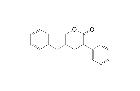 3-Phenyl-5-(phenylmethyl)-2-oxanone