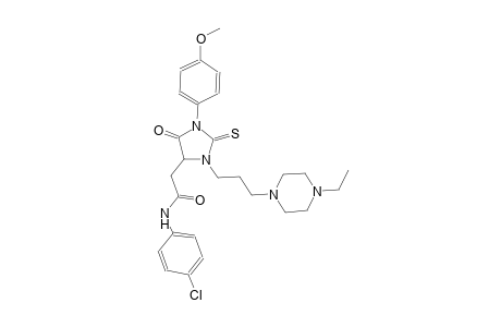 N-(4-chlorophenyl)-2-[3-[3-(4-ethyl-1-piperazinyl)propyl]-1-(4-methoxyphenyl)-5-oxo-2-thioxo-4-imidazolidinyl]acetamide