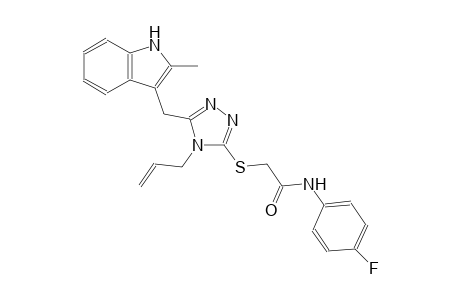 2-({4-allyl-5-[(2-methyl-1H-indol-3-yl)methyl]-4H-1,2,4-triazol-3-yl}sulfanyl)-N-(4-fluorophenyl)acetamide