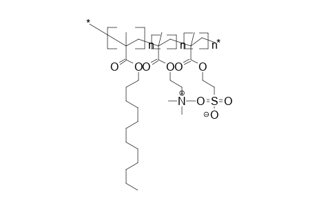 Poly(dodecyl methacrylate-co-trimethylammoniumethyl methacrylate-co-sulfonatoethyl methacrylate)