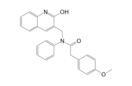N-[(2-hydroxy-3-quinolinyl)methyl]-2-(4-methoxyphenyl)-N-phenylacetamide