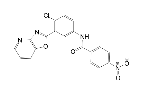 N-(4-chloro-3-[1,3]oxazolo[4,5-b]pyridin-2-ylphenyl)-4-nitrobenzamide