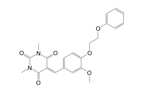 2,4,6(1H,3H,5H)-pyrimidinetrione, 5-[[3-methoxy-4-(2-phenoxyethoxy)phenyl]methylene]-1,3-dimethyl-