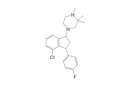 4-[4-chloranyl-3-(4-fluorophenyl)-2,3-dihydro-1H-inden-1-yl]-1,2,2-trimethyl-piperazine
