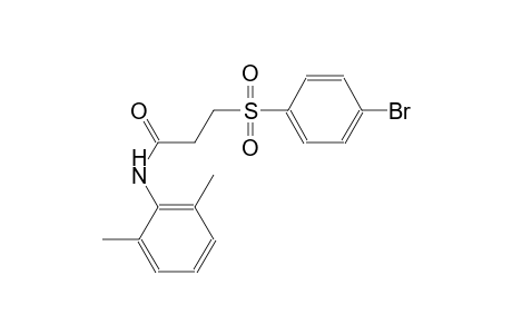 propanamide, 3-[(4-bromophenyl)sulfonyl]-N-(2,6-dimethylphenyl)-