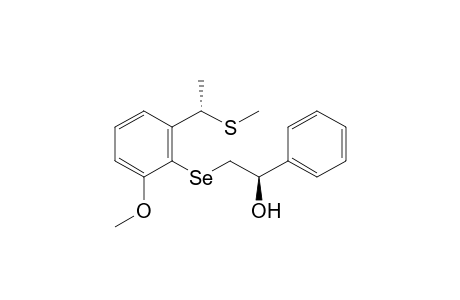 (1R)-2-({2-Methoxy-6-[(1S)-1-(methylthio)ethyl]phenyl}seleno)-1-phenylethanol