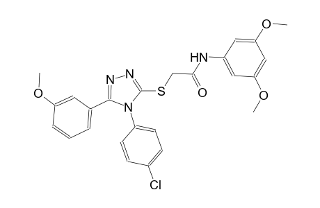 2-{[4-(4-chlorophenyl)-5-(3-methoxyphenyl)-4H-1,2,4-triazol-3-yl]sulfanyl}-N-(3,5-dimethoxyphenyl)acetamide