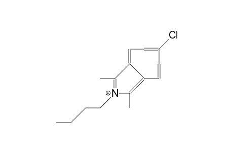 2-Butyl-6-chloro-1,3-dimethyl-cyclohepta(C)pyrrolium cation