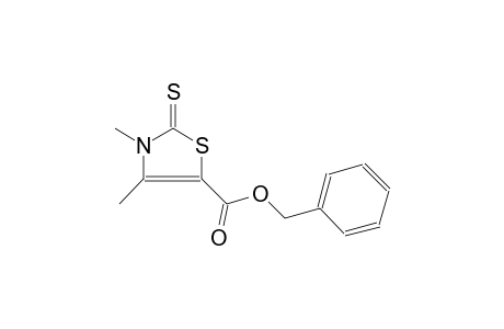 5-thiazolecarboxylic acid, 2,3-dihydro-3,4-dimethyl-2-thioxo-, phenylmethyl ester