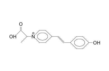 (E)-N-(1-Carboxyethyl)-4-P-hydroxystyryl-pyridinium cation