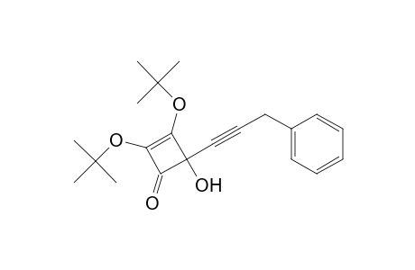 2,3-Di-tert-butoxy-4-hydroxy-4-(3-phenyl-1-propynyl)-cyclobut-2-en-1-one