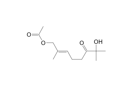 6-Octen-3-one, 8-(acetyloxy)-2-hydroxy-2,7-dimethyl-, (E)-