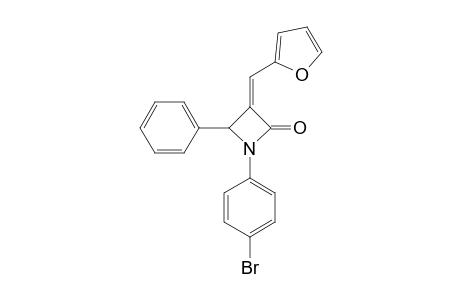 (Z)-1-(4-BROMOPHENYL)-3-(FURAN-2-YLMETHYLENE)-4-PHENYLAZETIDIN-2-ONE