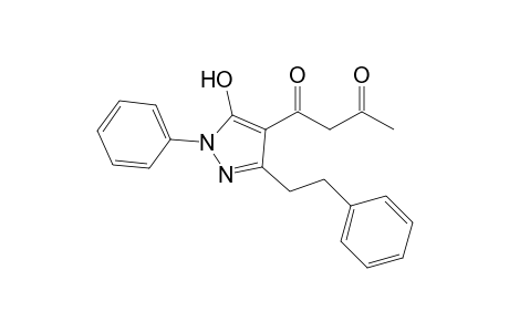 4-(Acetylacetyl)-5-hydroxy-3-phenethyl-1-phenylpyrazole