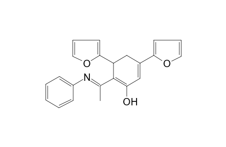 Cyclohexa-1,5-dienol, 3,5-di(furan-2-yl)-2-(1-phenylimino-ethyl)-