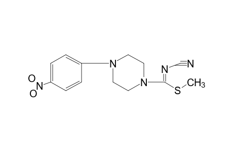 N-CYANO-4-(p-NITROPHENYL)THIO-1-PIPERAZINECARBIMIDIC ACID, METHYL ESTER