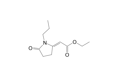 (2E)-2-(5-keto-1-propyl-pyrrolidin-2-ylidene)acetic acid ethyl ester