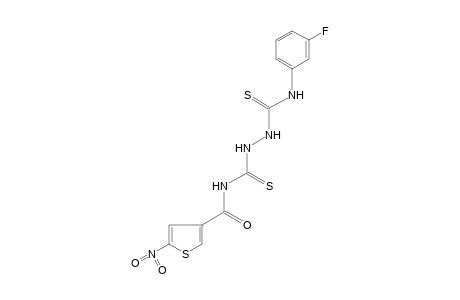 2,5-DITHIO-1-(m-FLUOROPHENYL)-6-(5-NITRO-3-THENOYL)BIUREA