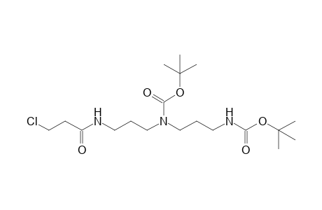 N,N'-Bis(tert-butyloxycarbonyl)-N-[3-(3-chloropropanoylamino)propyl]propane-1,3-diamine