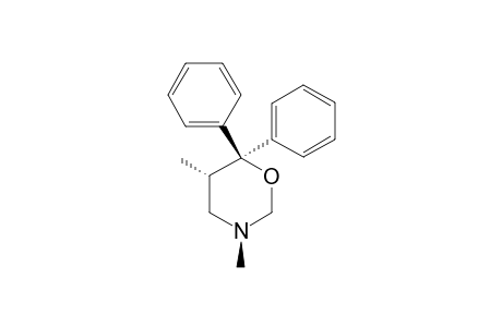 5-AX-METHYL-6,6-DIPHENYL-N-METHYLTETRAHYDRO-1,3-OXAZIN