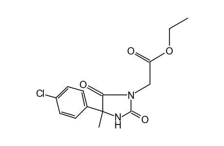 4-(p-CHLOROPHENYL)-2,5-DIOXO-4-METHYL-1-IMIDAZOLIDINEACETIC ACID, ETHYL ESTER