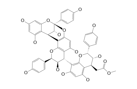 SELLIGUEAIN-B;EPIAFZELECHIN-(4-BETA->8,2-BETA->O->7)-EPIAFZELECHIN-(4-BETA->8)-3'-DEOXYDRYOPTERIC-ACID-METHYLESTER