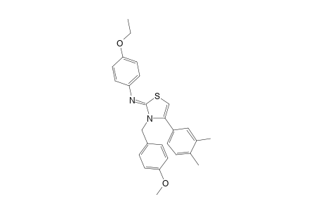 N-(4-(3,4-dimethylphenyl)-3-(4-methoxybenzyl)-1,3-thiazol-2(3H)-ylidene)-4-ethoxyaniline