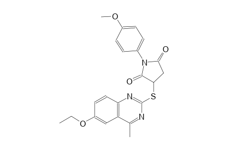 3-[(6-ethoxy-4-methyl-2-quinazolinyl)sulfanyl]-1-(4-methoxyphenyl)-2,5-pyrrolidinedione