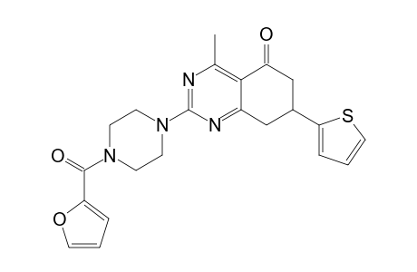 5(6H)-Quinazolinone, 2-[4-(2-furanylcarbonyl)-1-piperazinyl]-7,8-dihydro-4-methyl-7-(2-thienyl)-