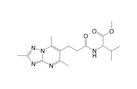 valine, N-[1-oxo-3-(2,5,7-trimethyl[1,2,4]triazolo[1,5-a]pyrimidin-6-yl)propyl]-, methyl ester
